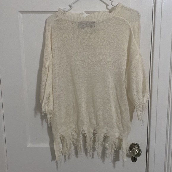 The Nu Vintage cream short sleeved sweater - Picture 4 of 5